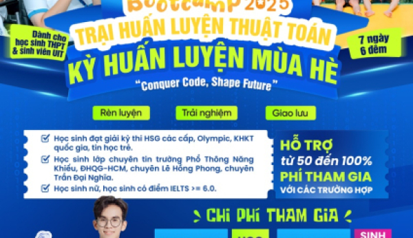 UIT Algo Bootcamp - Kỳ huấn luyện mùa hè | Mùa hè bùng nổ - Đậm chất đam mê