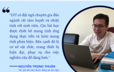 Nguyễn Trọng Thuận: "UIT trao cho tôi cơ hội để phát triển..."