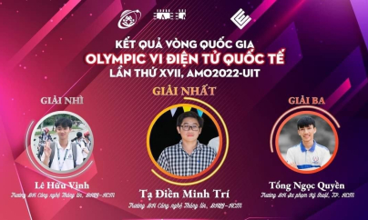 Sinh viên UIT là đại diện duy nhất của Việt Nam tranh tài tại Vòng Chung kết thế giới OLYMPIC Vi điện tử AMO2022