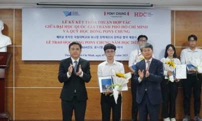 Gặp mặt chàng sinh viên năm 3 Nguyễn Huỳnh Minh Triết - đồng tác giả của 2 bài báo nghiên cứu khoa học, vừa nhận học bổng Pony Chung - Hàn Quốc trao tặng